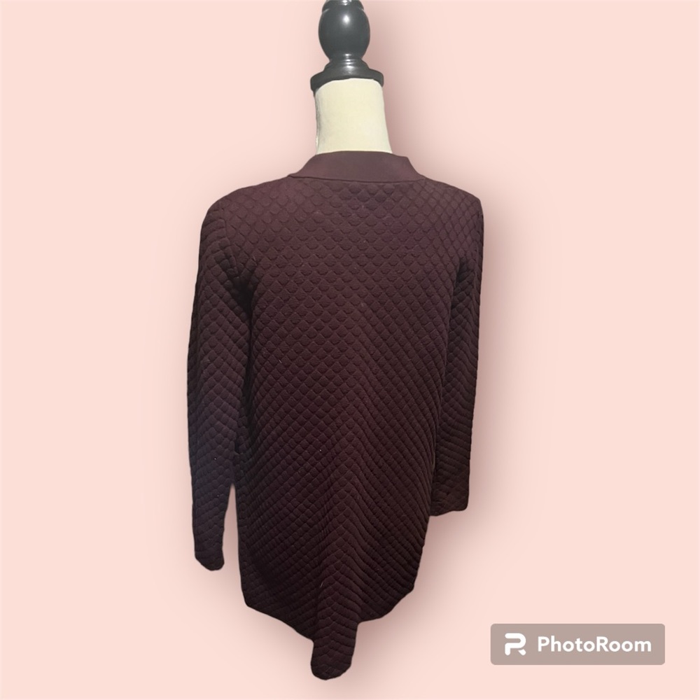 Cos Cos Button Front Textured Long Pockets Sweate… - image 2